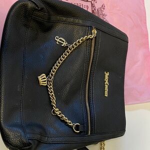 Juicy Couture Black Handbag with Gold Chain